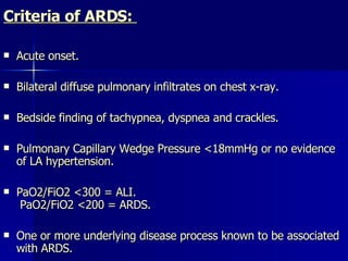 Mechanical Ventilation in ARDS vs COPD | PPT