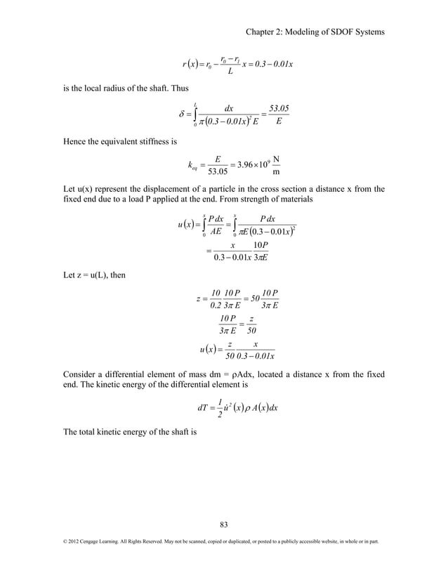 Mechanical Vibrations Theory and Applications 1st Edition Kelly ...