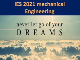 IES Mechanical Question paper 2021