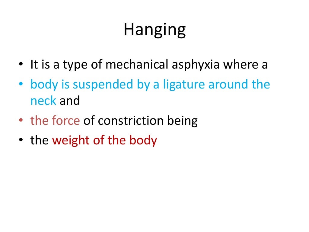 Mechanical asphyxia 1