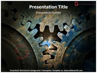 Mechanical background powerpoint template