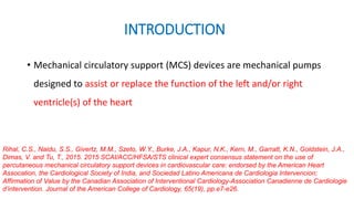 Mcs Device Mechanical circulatory support devices, satya.pptx