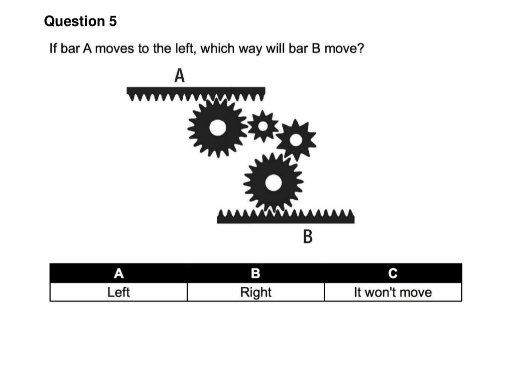 Mechanical Comprehension Tests Questions and Answers