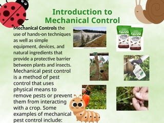 Mechanical Control for pest and weed management | PPT