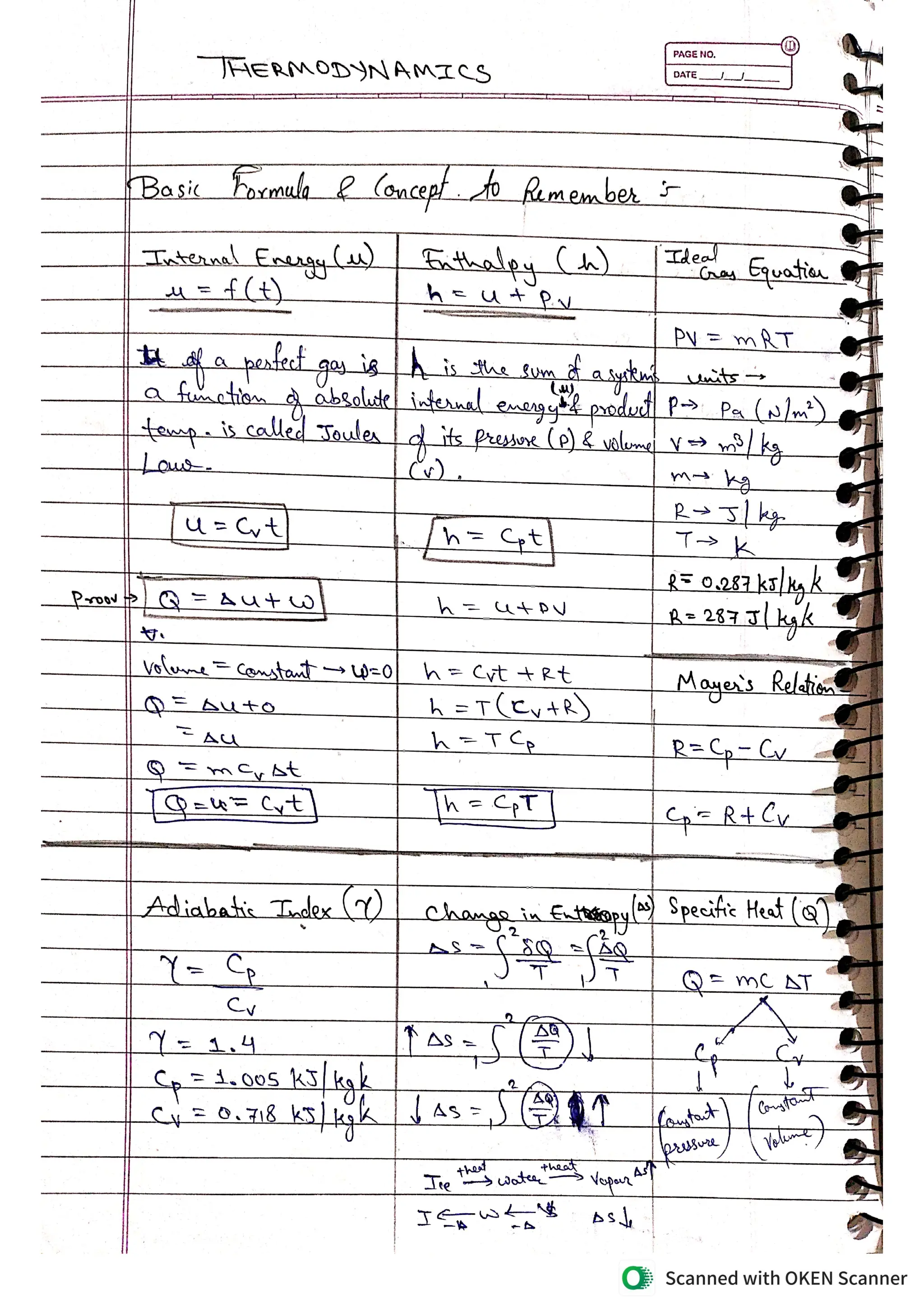 Basic Engineering mechanical handwriting notes | PDF