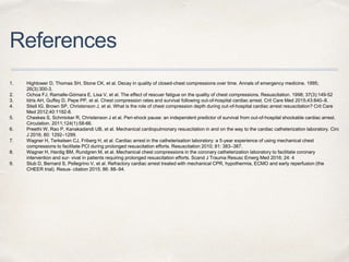 Mechanical CPR Devices - The current evidence | PPTX