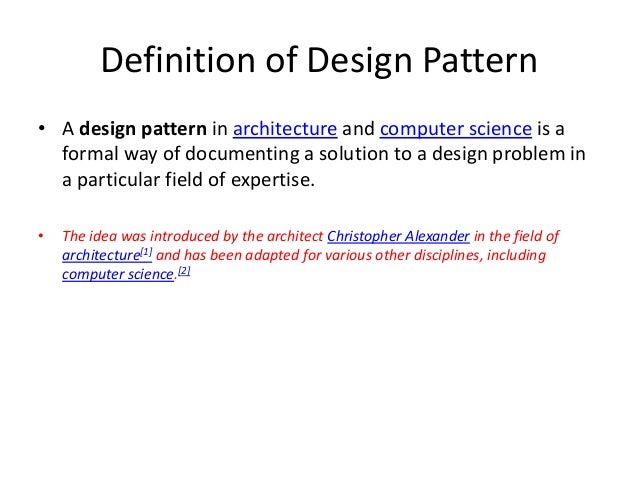 Design Definition In Mechanical | mechanical design pattern introduction Design Definition In Mechanical | mechanical design pattern introduction