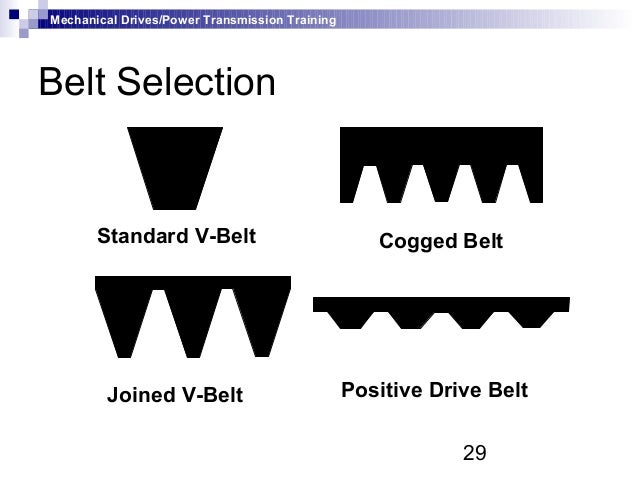different types of drive belts