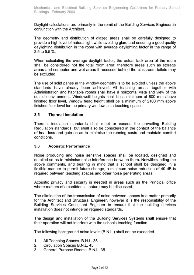 Mechanical & electrical building services engineering guidelines | PDF ...
