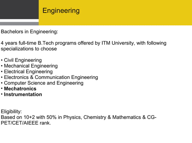 Mechanical Engineering | PPT