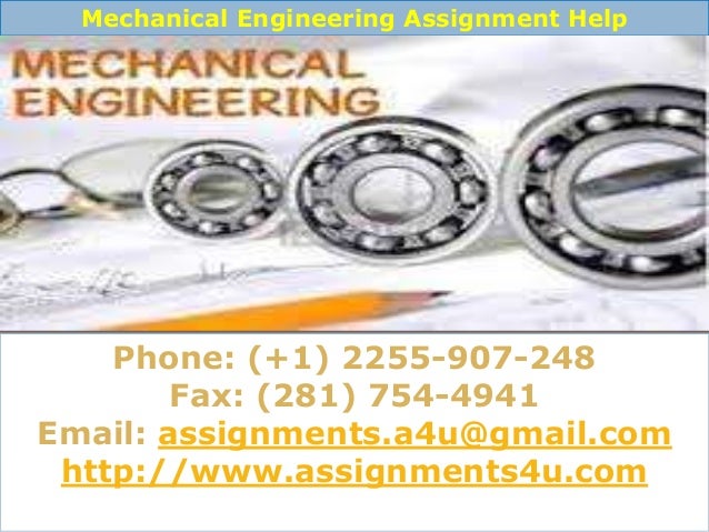 Mechanical engineering homework help