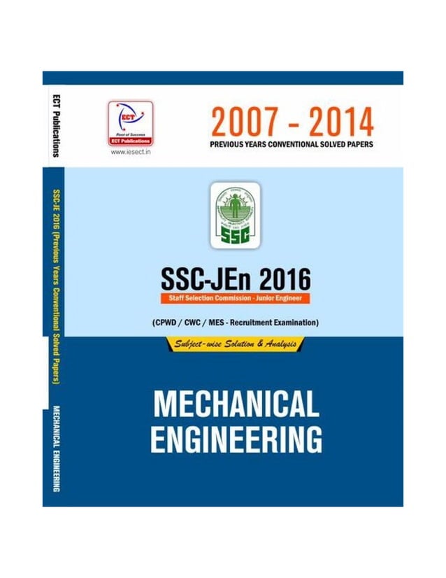 Mechanical engineering ssc je book PDF
