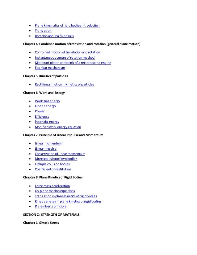 Mechanical Engineering Topics