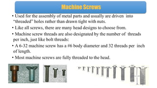 Mechanical Fasteners and Joining Methods | PDF