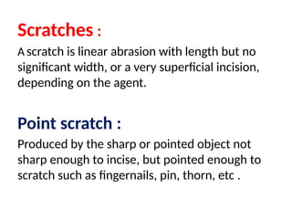 MECHANICAL INJURIES - ABRASION & CONTUSION.pptx