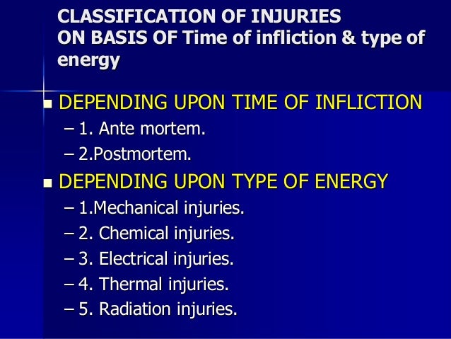 mechanical injury 1 mechanical injury