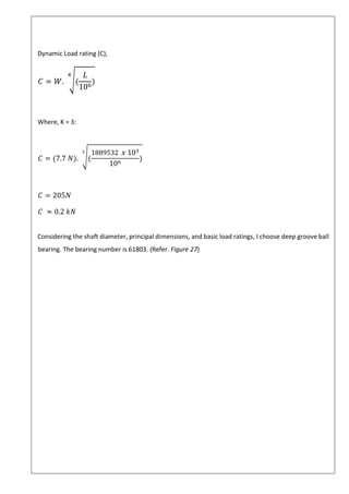 Dynamic Load Formula Machine Design Mechanical Lifting machine | Design project | Mechanical Engineering ...