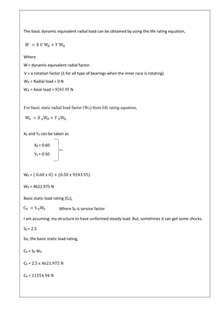 Dynamic Load Formula Machine Design Mechanical Lifting machine | Design project | Mechanical Engineering ...