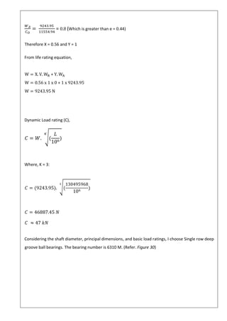 Dynamic Load Formula Machine Design Mechanical Lifting machine | Design project | Mechanical Engineering ...