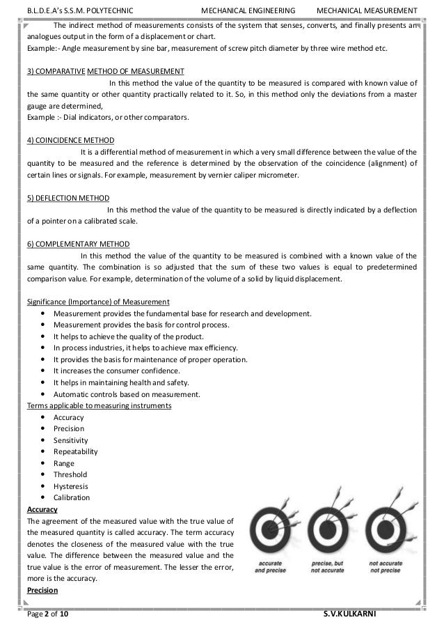 Mechanical measurement chapter 1