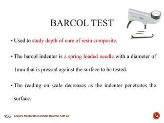 Mechanical, physical and aesthetic properties of dental | PPTX