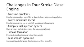 mechanical project about four stroke disel engine | PPTX