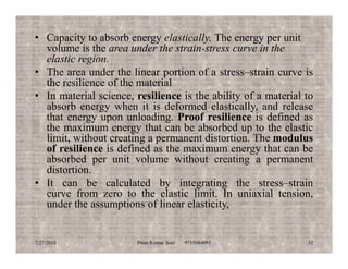 Resilience In Material Science Mechanical properties | PDF