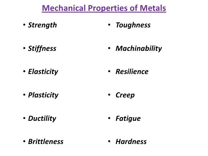 Mechanical properties of material