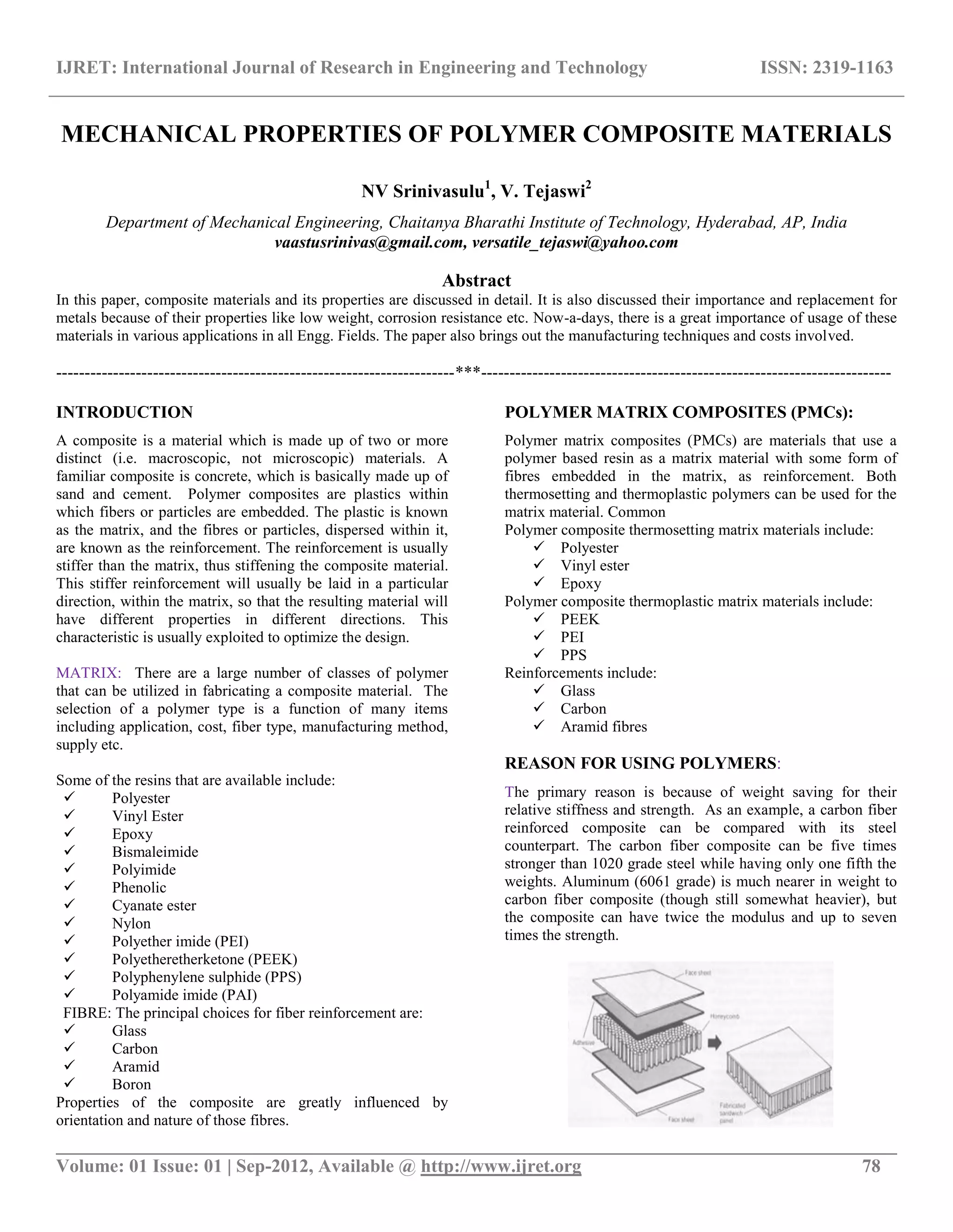 Mechanical properties of polymer composite materials | PDF
