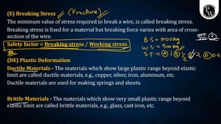 MECHANICAL PROPERTIES OF SOLIDS AND FLUIDS _ Class Notes __ NEET ...