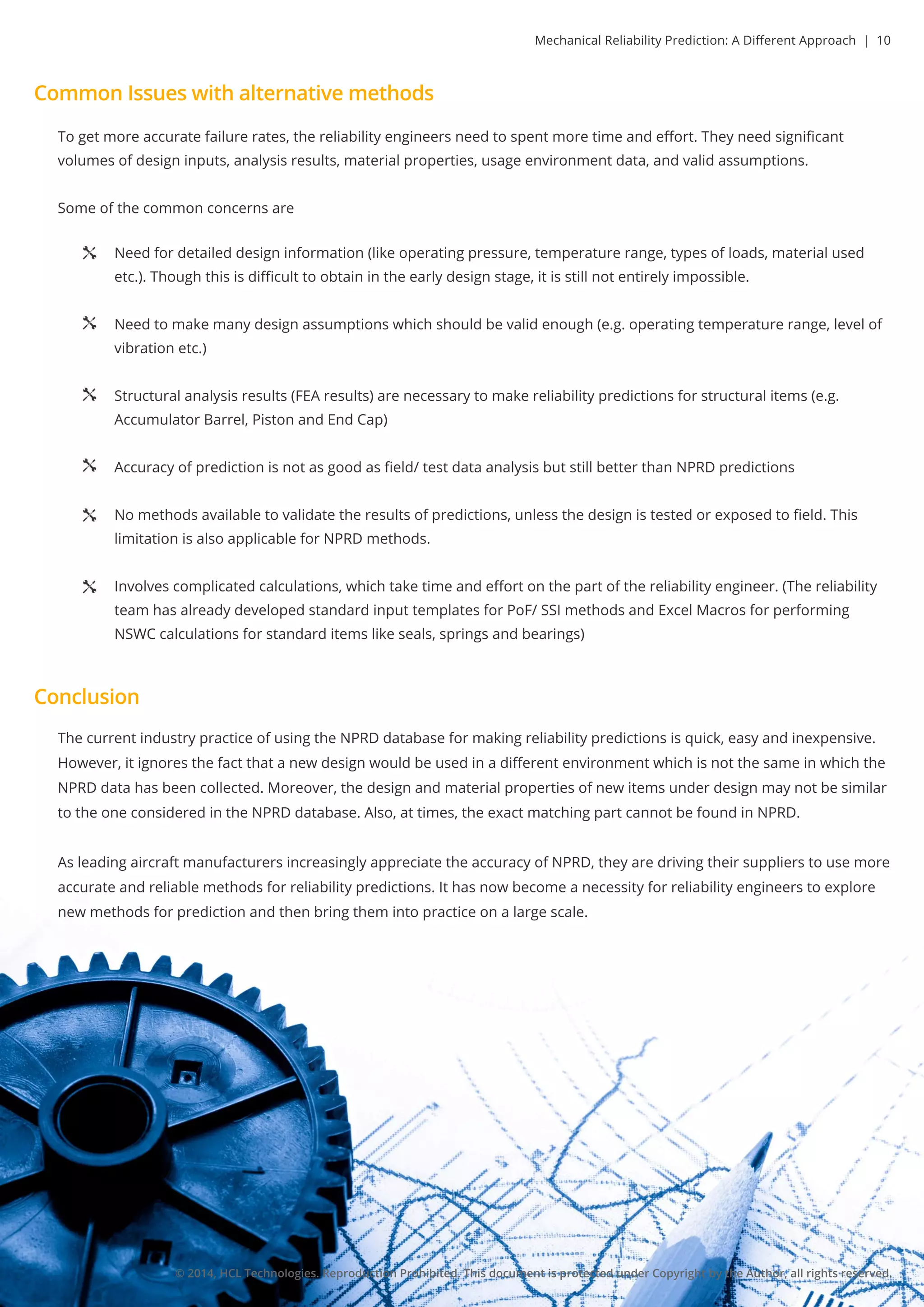 Mechanical Reliability Prediction A Different Approach Pdf