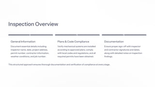Mechanical Rough In Inspection Checklist with eAuditor Audits ...