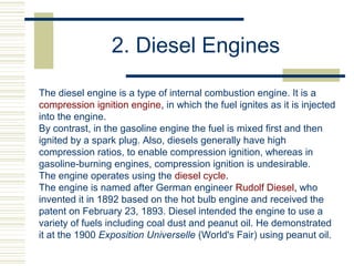 Gas Engine Science Fair Mechanical science 2 diesel engine | PPT