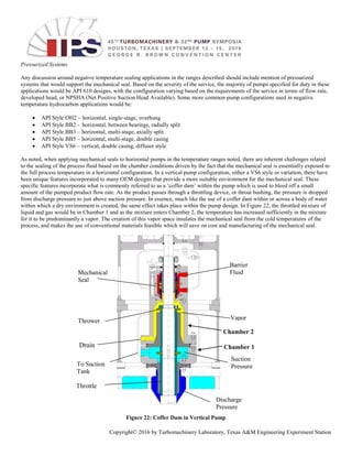 Mechanical Seal for Negative Temperature Hydrocarbon Services | PDF