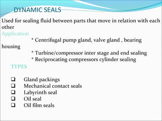 Design & Function of Mechanical Seal in Centrifugal Pump | PDF