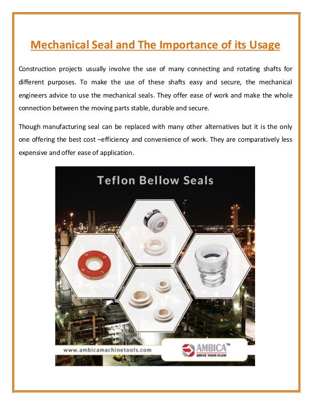 The Importance of Lubrication Used in Centrifugal Pump Mechanical Seal