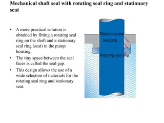 Mechanical Seal for Pumps by Engr. Muhammad Shahbaz | PPTX