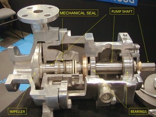 PUMP SHAFT
BEARINGSIMPELLER
MECHANICAL SEAL
 