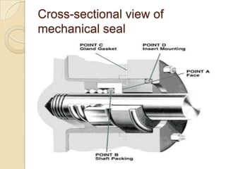 Cross-sectional view of mechanical seal
