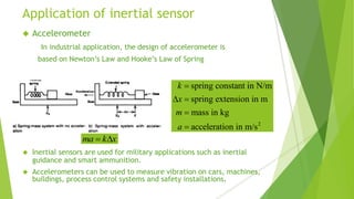 Accelerometer Extensions Mechanical sensor | PPTX