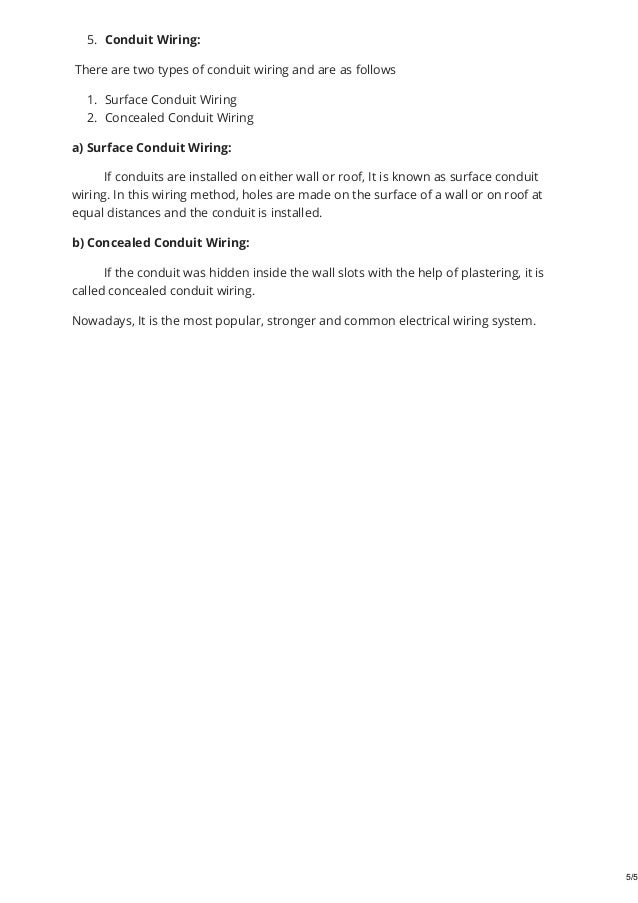 Electrical Engineering types of wires,wiring methods, wire