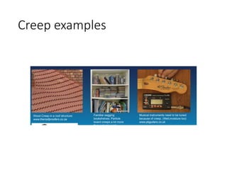 Creep examples
 