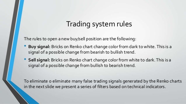 Trading systems rules