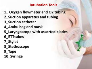 O2 Intubation Mechanical ventilater | PPTX