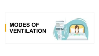 MODES OF
VENTILATION
 