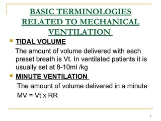 Mechanical Ventilation required in ICU setting | PPT