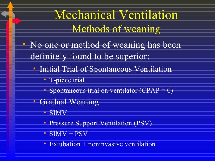 Mechanical Ventilation Weaning From Mechanical Ventilation