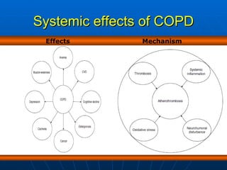 Systemic effects of COPD Effects Mechanism 