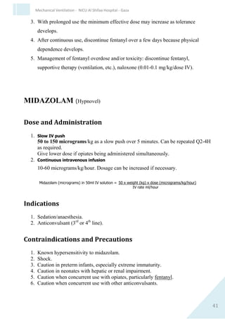 41
Mechanical Ventilation - NICU Al Shifaa Hospital - Gaza
 