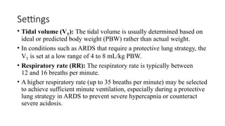 Mechanical Ventilation ppt.pptx including indications, types | PPTX